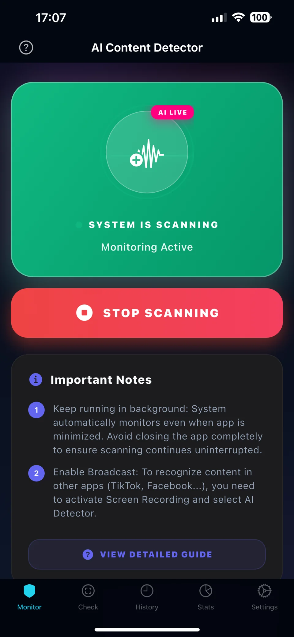 AIWatch – Live AI Detection — 3