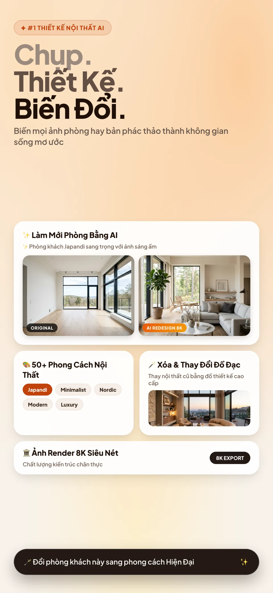 AI Home Design: Thiết Kế Phòng — Ảnh chụp ứng dụng 1