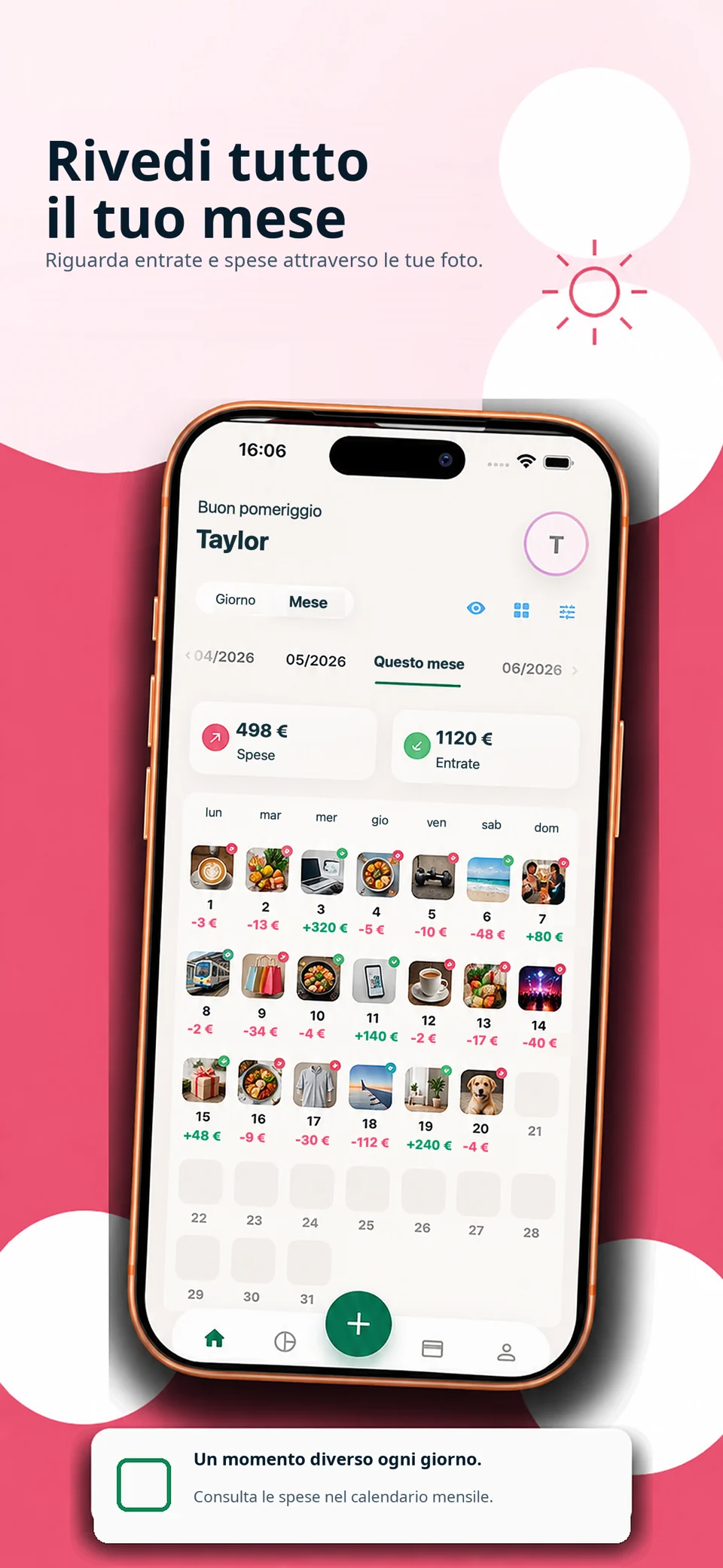 Money Locket: Spese — Screenshot 1