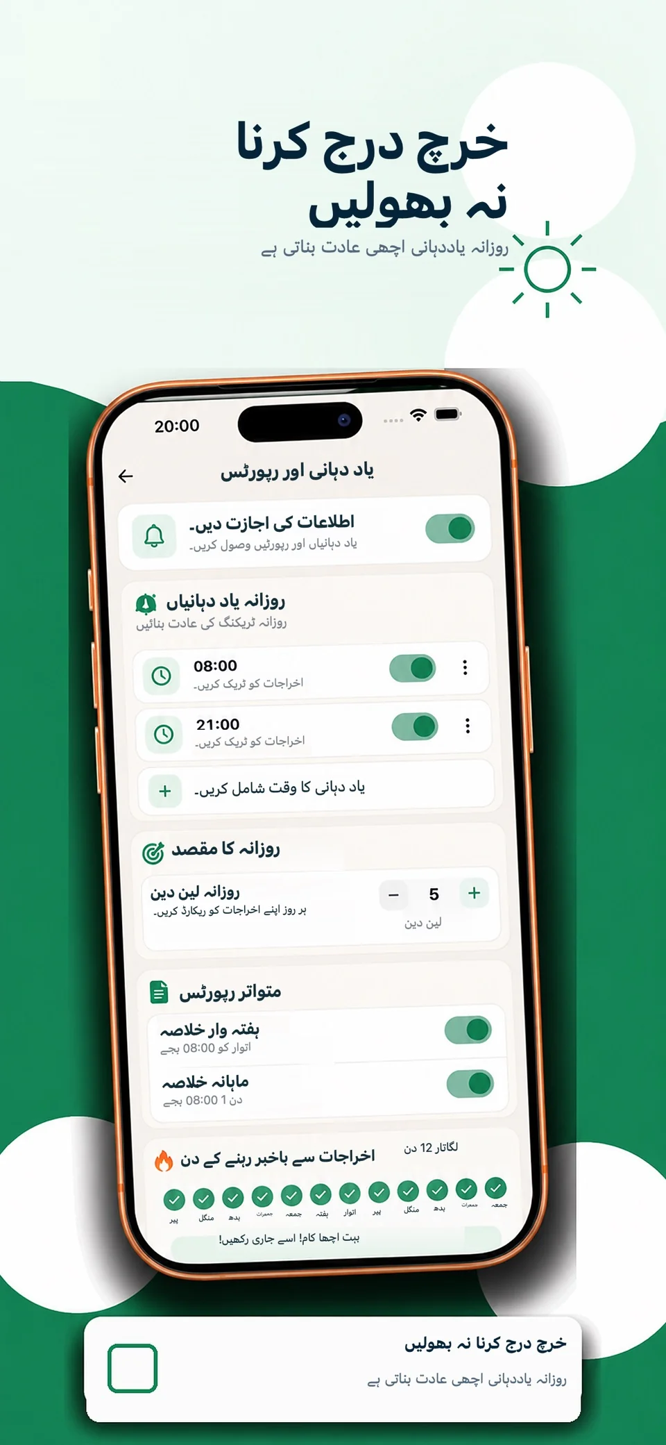 Money Locket: اخراجات — 7