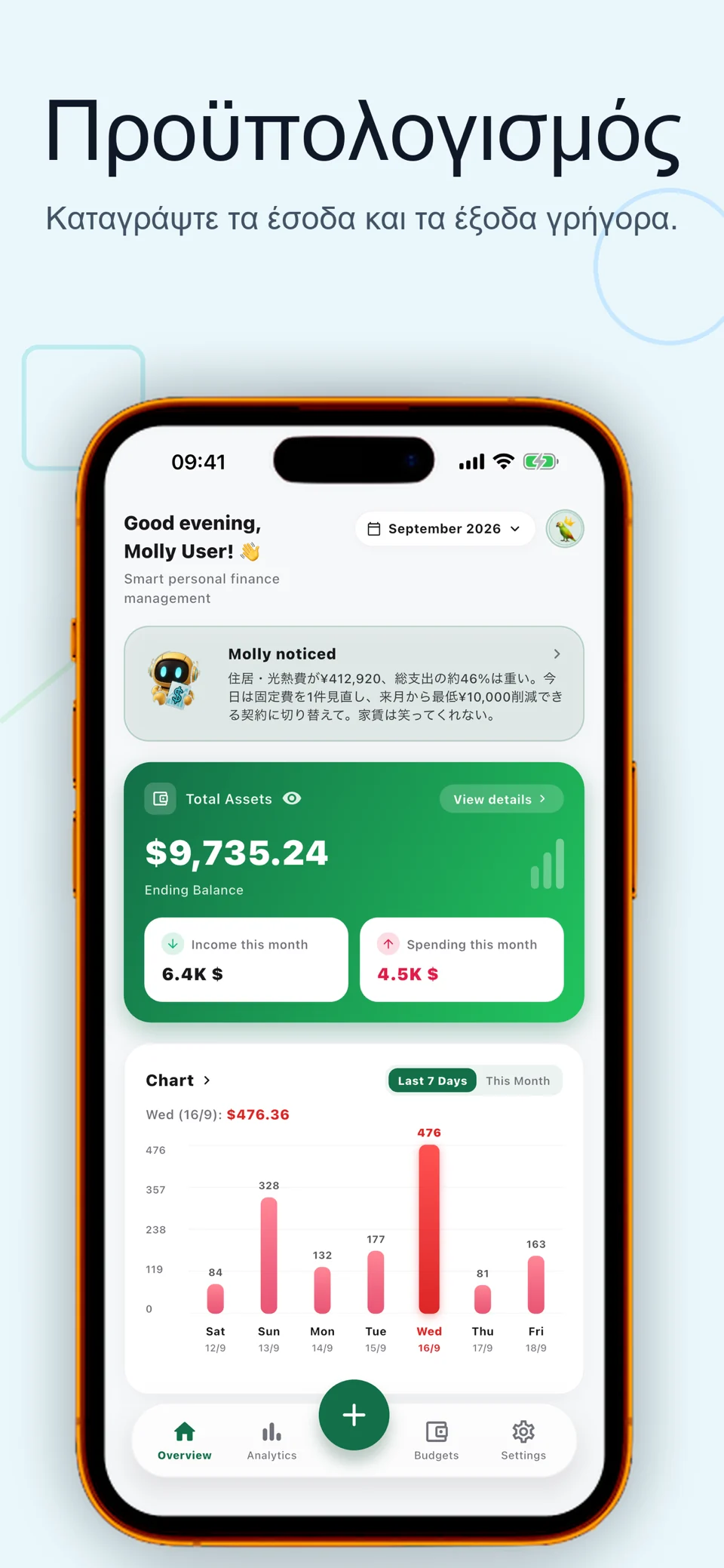 Bolly: AI Expense Tracker — Στιγμιότυπα οθόνης 2