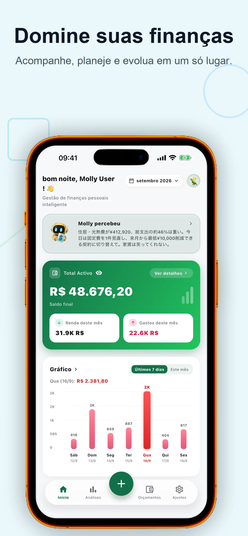 Bolly: Controle Financeiro — 3